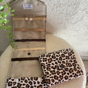 Etui à barrettes Léopard chocolat